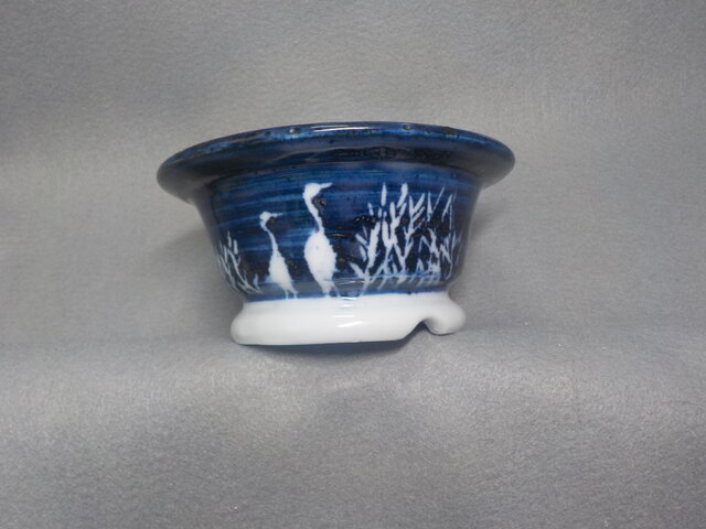 ミニ盆栽鉢 磁器染付 7 | iichi 日々の暮らしを心地よくする