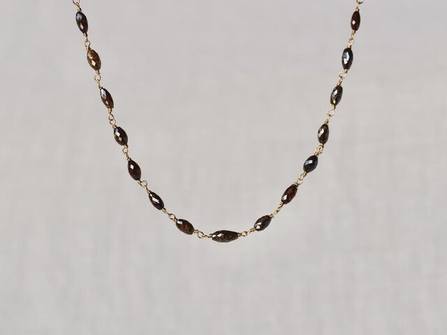 Chocolate diamonds eternity braceletの画像1枚目