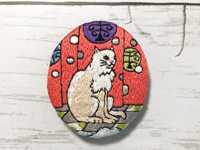 手刺繍ブローチ*ヴァージニア・フランシス・ステレット「二度目の目覚め」よりの画像1枚目