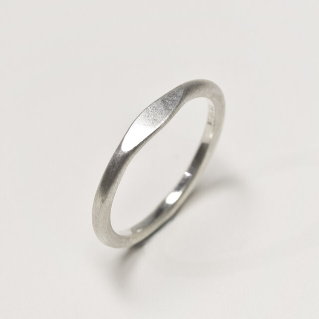 Pt950 スタッカブルリング　艶消し Pt950 スタッカブルリング艶消し