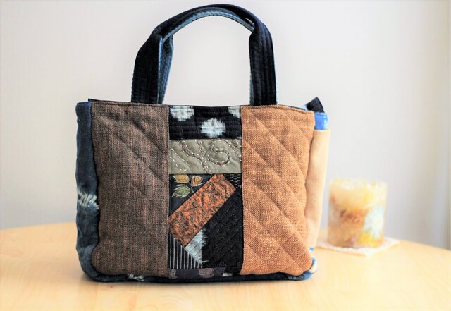 古布を使った ちょっとそこまでも、おめかしも出来るバッグ シリーズ iichi ハンドメイド・クラフト作品・手仕事品の通販