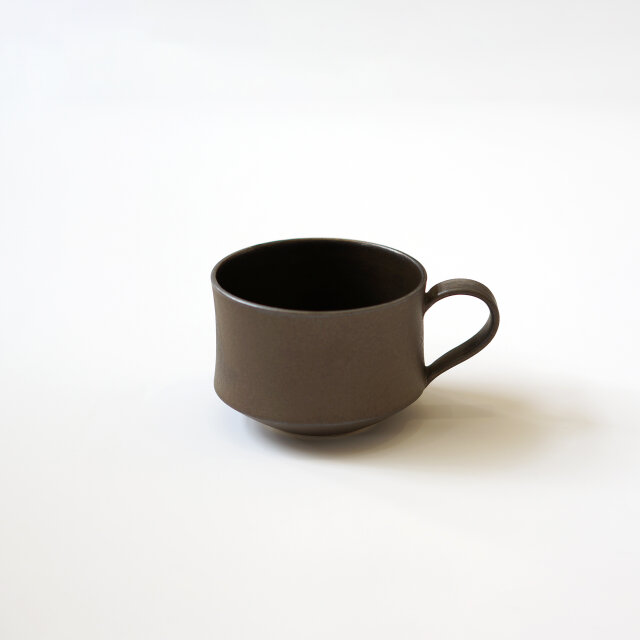 4月15日リニューアル スタッキングできるマグカップ コーヒーカップ ブロンズ 内側ツヤ有り Iichi ハンドメイド クラフト作品 手仕事品の通販