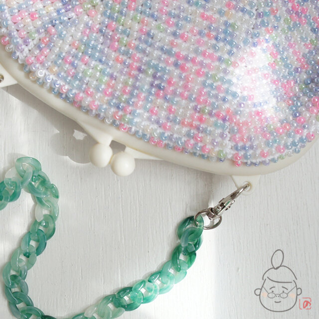 ばあば作☆キラキラプチバッグ（candito・1282)