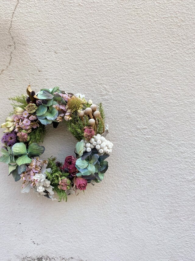 秋の予感　オータムカラーのリース1