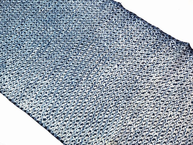 y0054 絞り 浴衣木綿ハギレ100cm☆古布・古裂/布草履/ミニ着物/吊るし飾り/押絵材料/ハンドメイドの画像1枚目
