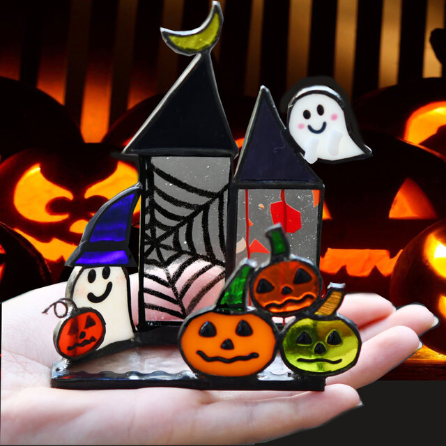 ステンドグラス 楽しいハロウィン♪の画像1枚目
