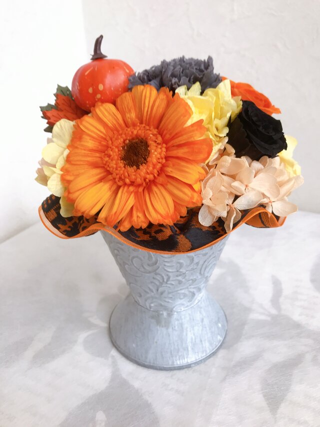 ブリキのハロウィンアレンジ