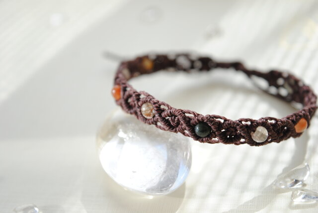 ミックスルチルクォーツブレスレット＊4㎜ | iichi 日々の暮らしを