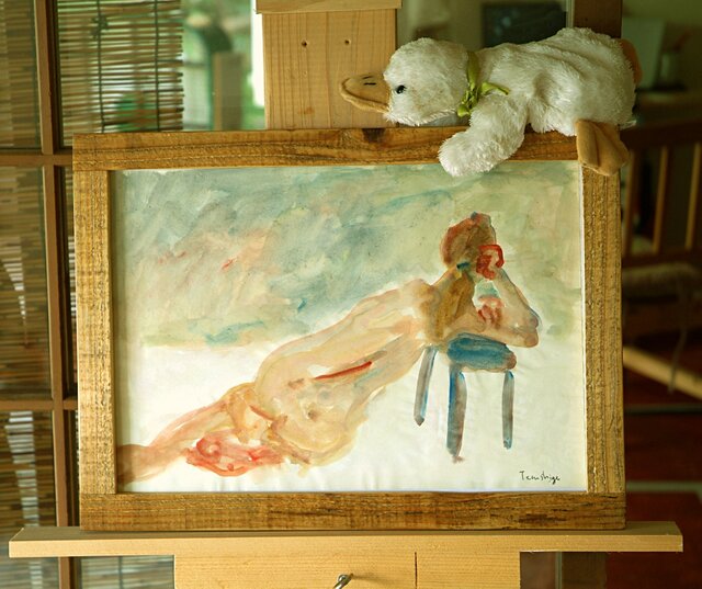 【在庫超激得】絵画 加藤孝一 デッサン画 裸婦 アート 美術品 鉛筆画、木炭画
