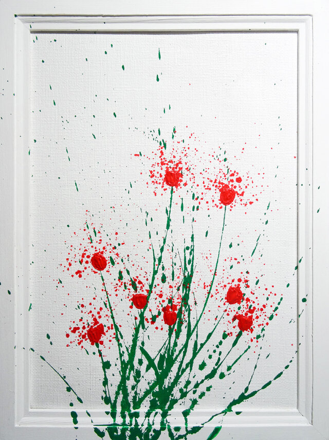 【原画】赤い花の画像1枚目