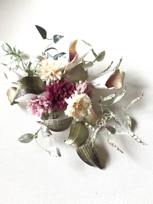 布花カラーとピース