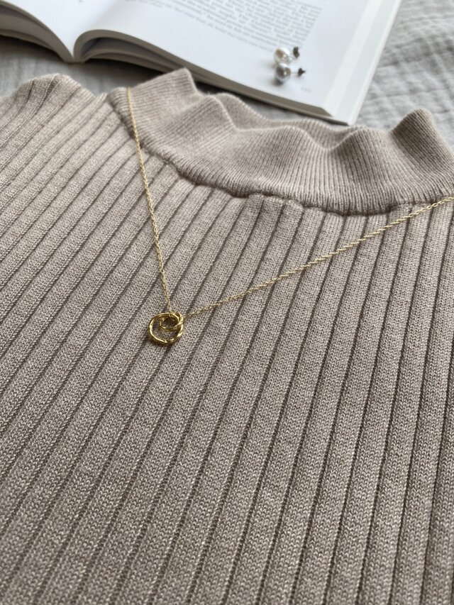 ダブルリングモチーフ Necklacesの画像1枚目