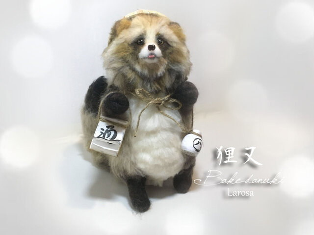 たぬき タヌキ 狸 エゾタヌキ 狸又 妖狸 化け狸 笠狸 リアル 笑顔