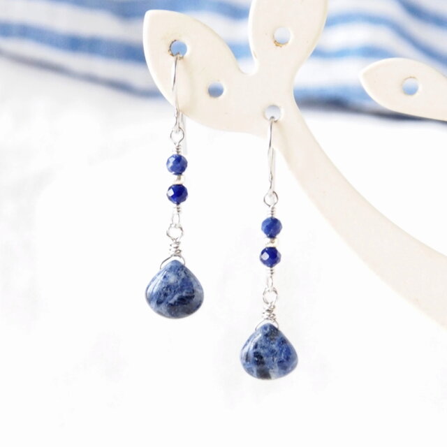 Blue Marron Pierce（ソーダライト）