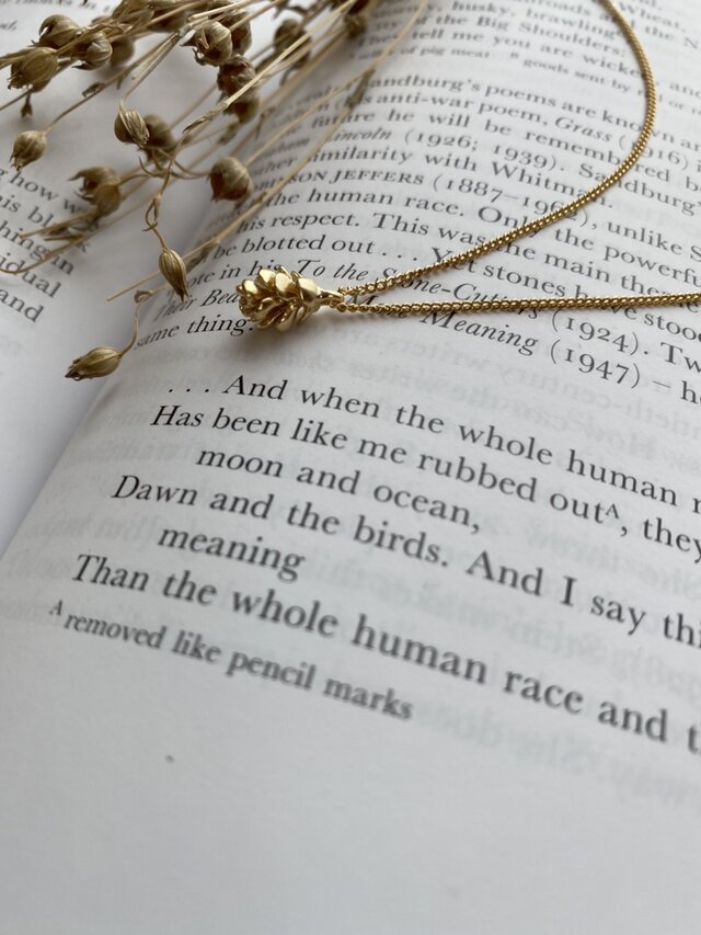Pine cone Necklaces 45cmの画像1枚目