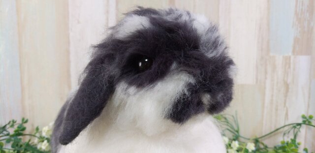 セール価格】羊毛うさぎ*等身大（2㎏未満）*お座り*ブロークン