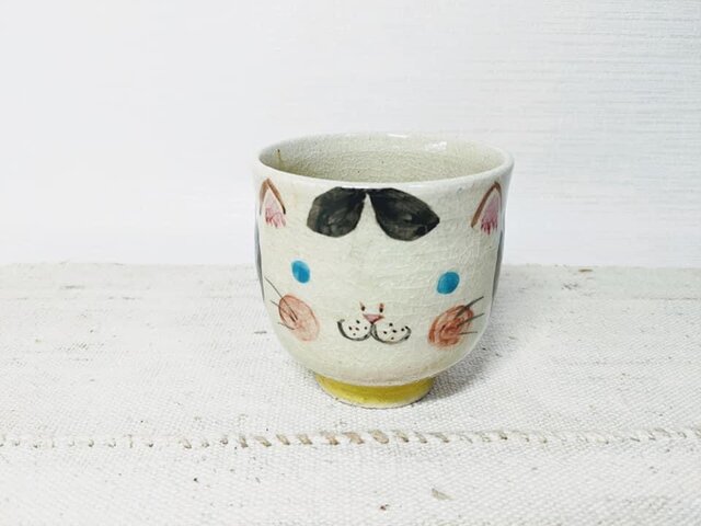 りんご灰釉・こけし湯呑みの画像1枚目