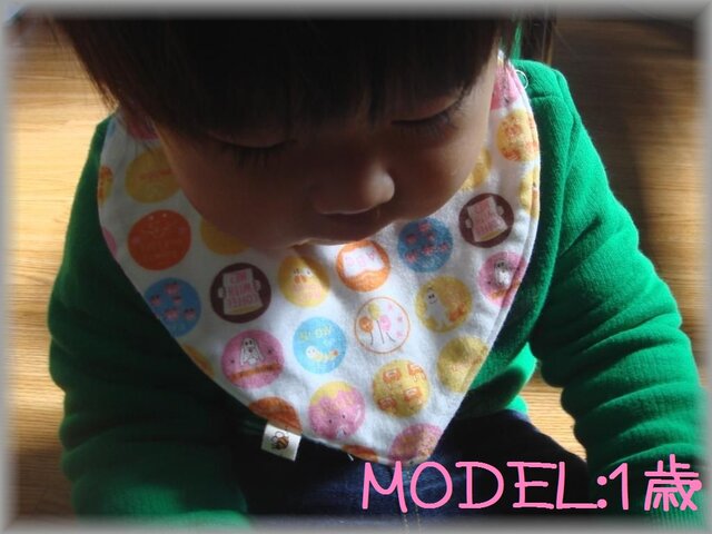 再3販*バンダナスタイ*デニム風くじら*マリン*ヒッコリーストライプ