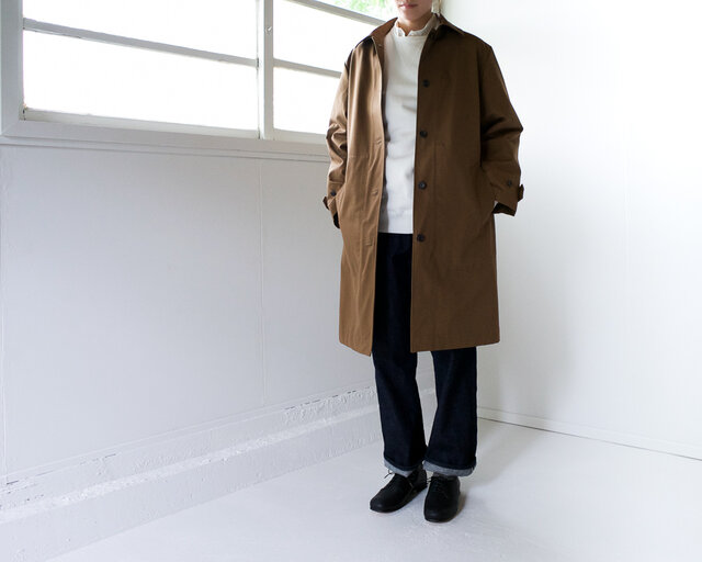 ステンカラーコート/brownの画像1枚目