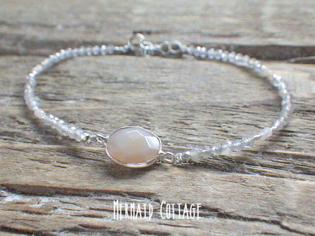 *sv925*Pink Opal & Labradorite ピンクオパールの画像1枚目
