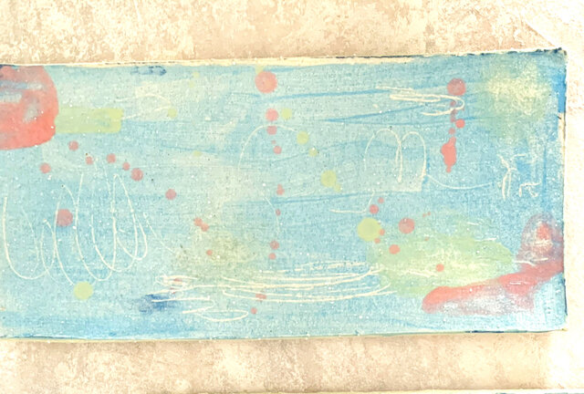 26cm長皿 魚皿 秋刀魚皿 水色の画像1枚目