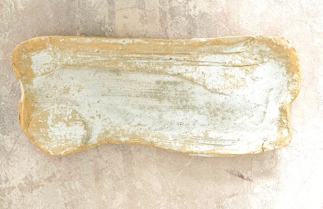 27cm長皿 魚皿 秋刀魚皿 白の画像1枚目