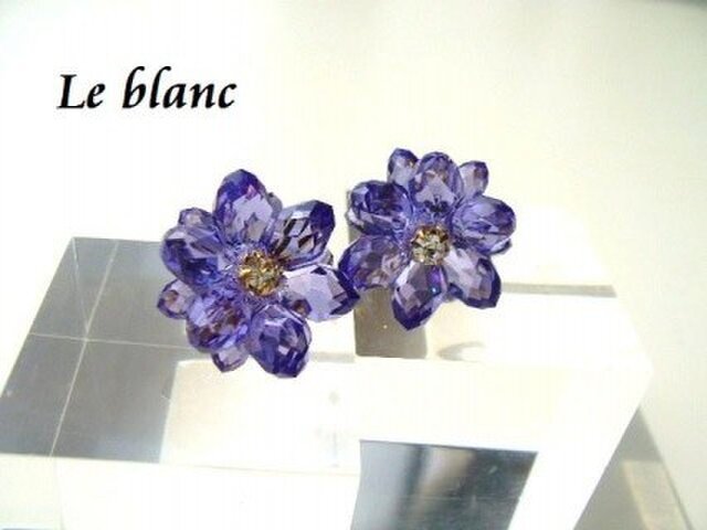 Classyピアス(purple)の画像1枚目