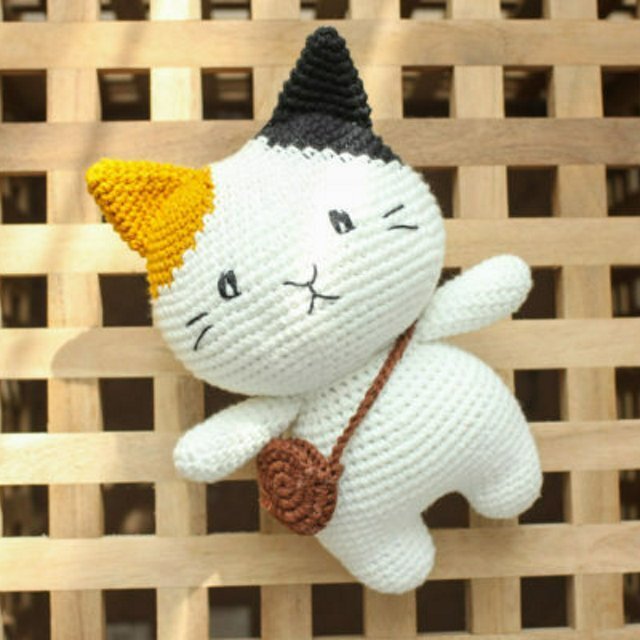 編みぐるみ猫ちゃんお財布 - おもちゃ