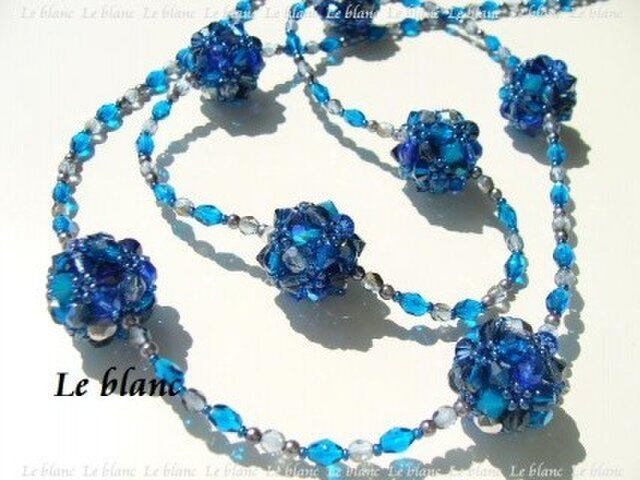 ステーションネックレス(royal blue)の画像1枚目