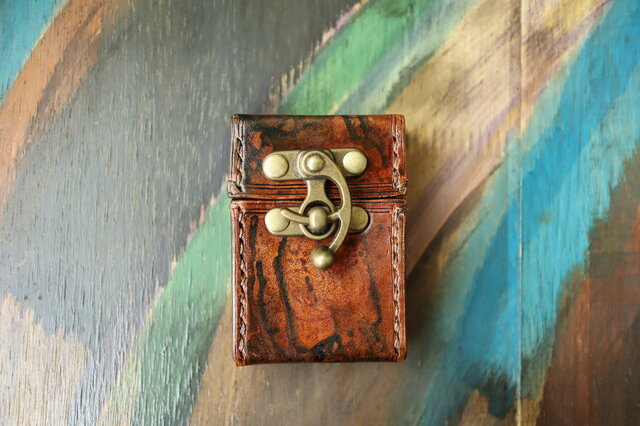 レザーシガレットケース（アンティーク風・オーク） | iichi 日々の