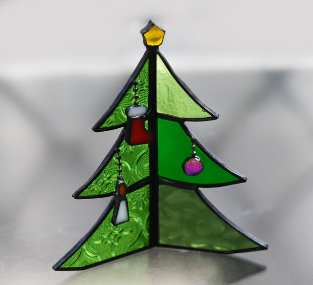 ステンドグラス クリスマスツリーの画像1枚目
