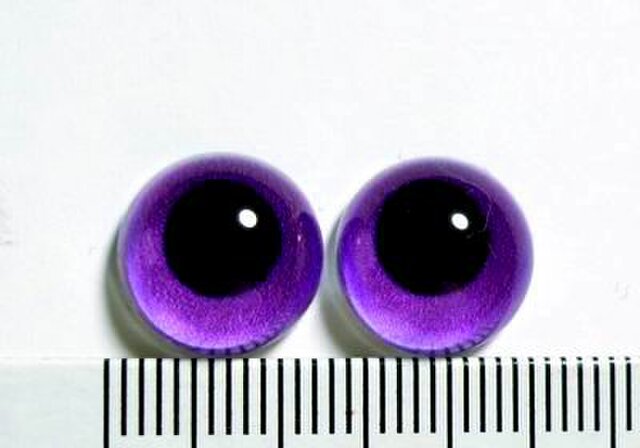 にゃんこのおめめ○半球グラスアイ○猫目○12mm○12771の画像1枚目