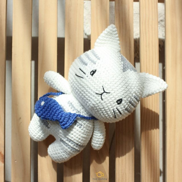 編みぐるみ ネコ ハンドメイド - その他