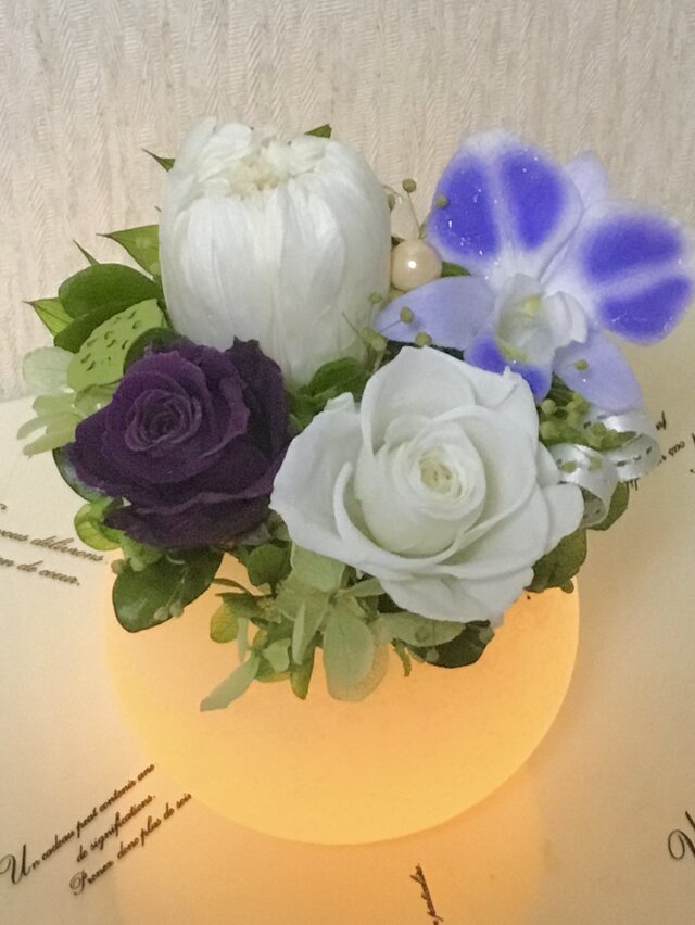 お供えLEDワックスランプ Honoka 白菊の画像1枚目