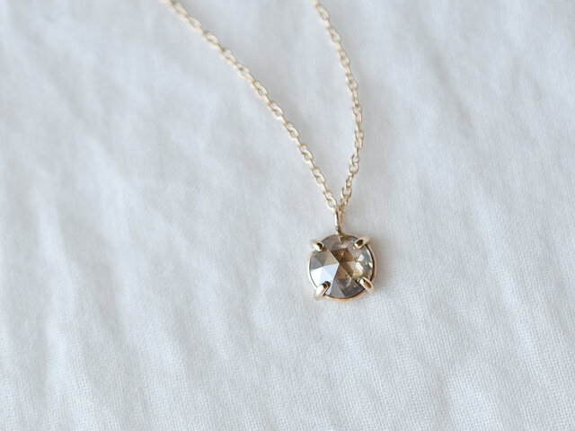 Espresso Brown Diamond Necklaceの画像1枚目