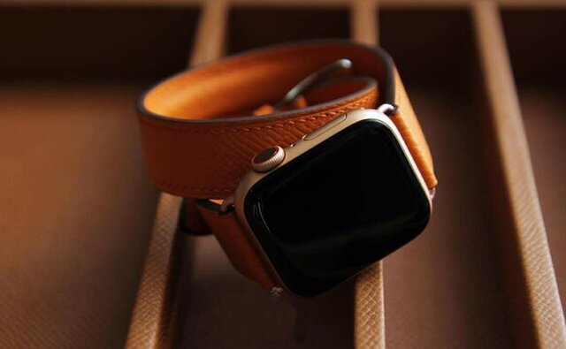 新作】高級革使用のApple Watchベルト 2重巻きタイプ 時計ベルト