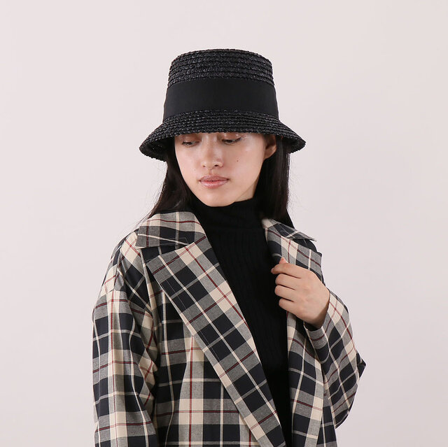 ブラックバード blackbird バケットハット 柿の葉 niceness 黒鬼麦のバケットハット ジョー Jo | iichi 日々の暮らしを