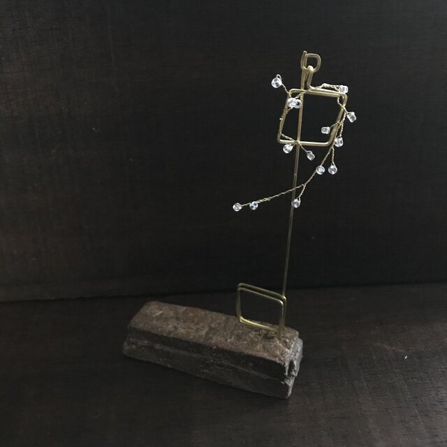 焼締アクセサリースタンド&クリスマスリース(type:□□)の画像1枚目