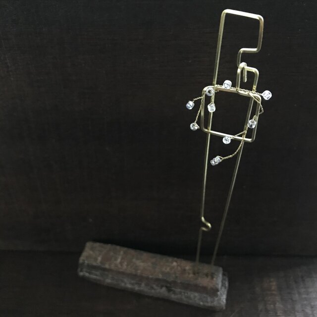 焼締アクセサリースタンド&クリスマスリース(type:コ凹)の画像1枚目