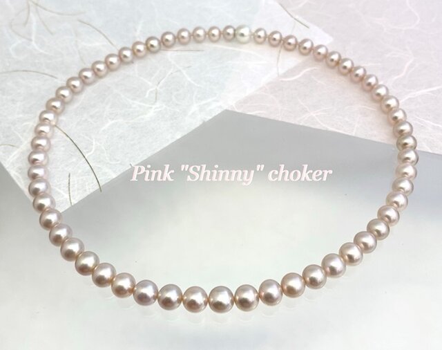 Pink "Shinny" choker(ピンクシャイニーチョーカー)の画像1枚目