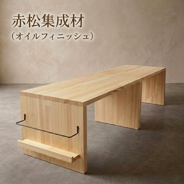 木製　ハンドメイド　オーダー　コの字　スツール　ベンチ　サイドテーブル　シェルフ コの字ベンチW60 椅子/スツール ローテーブル・リビングテーブル