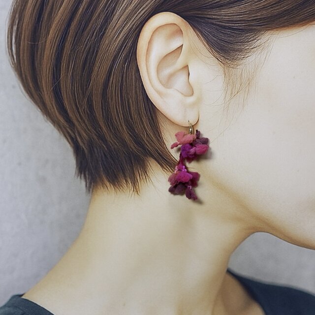 "萩色の実" イヤリングorピアス