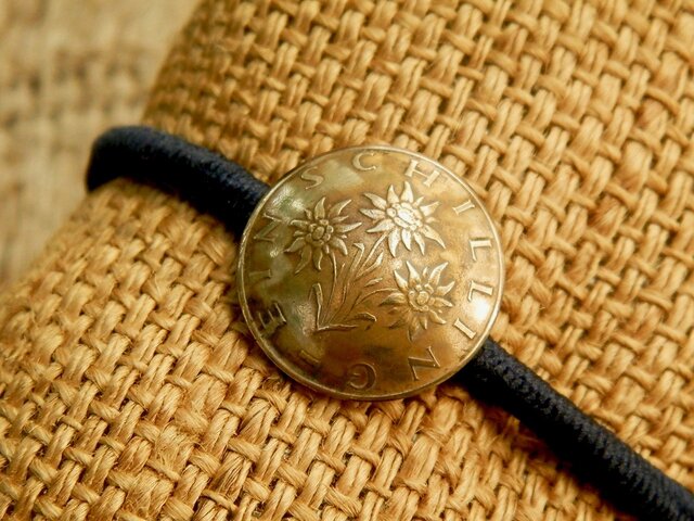 #H159 Austria Coin Hair Elastic(Classic ver)の画像1枚目