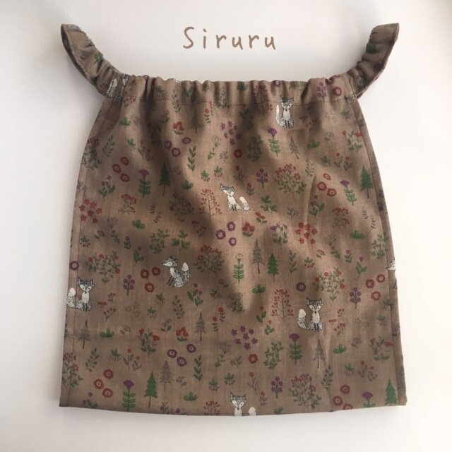 M:ゆるふわ*ふんどしパンツ(きつねと森の花)ダブルガーゼ フンティー ふんどしショーツの画像1枚目