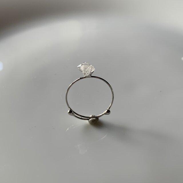 受注製作 鉱物リング 水晶の画像1枚目