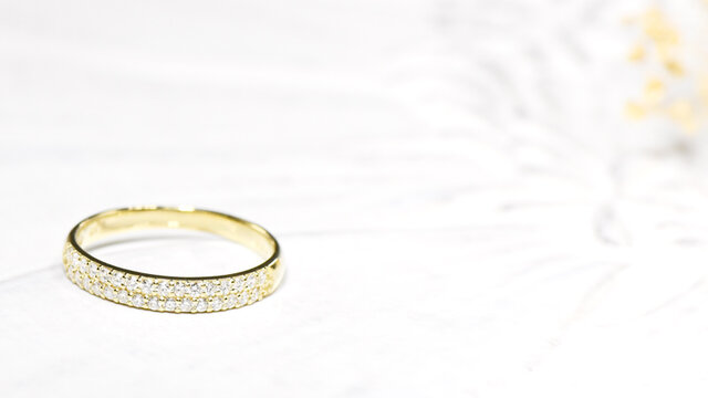 K18 ダイヤモンド リング ハーフエタニティー BT0666 | iichi 日々の