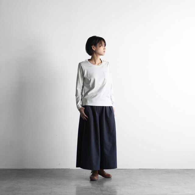 HUIS×yohakuギザコットン長袖カットソー(ベージュ)size1【ユニセックス】の画像1枚目