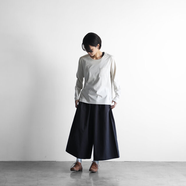 HUIS×yohakuギザコットン長袖カットソー(ベージュ)size2【ユニセックス】の画像1枚目