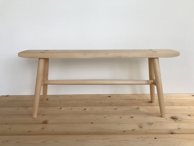 こぶりなベンチ メープルの画像1枚目