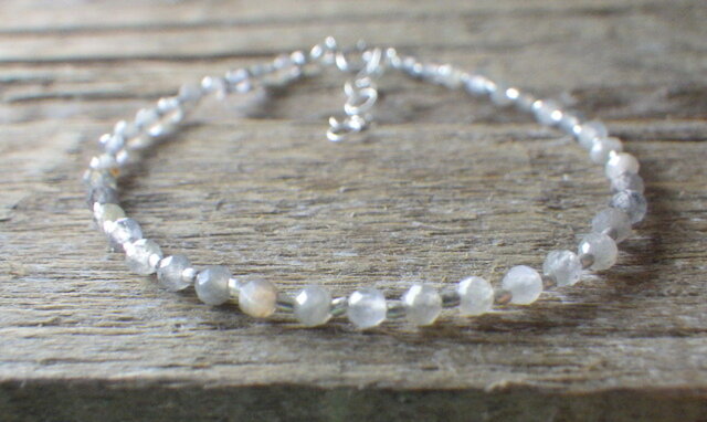 sv925*Karen Silver& Labradorite Bracelet の画像1枚目